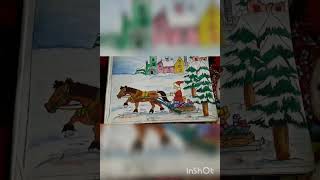 🥰🌲beautiful drawing Santa Claus scenery🥰🌲