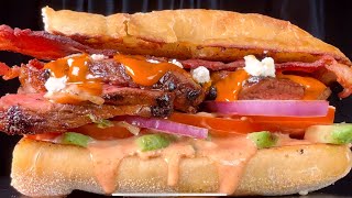 Spicy Steak Sandwich ASMR