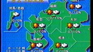 1996.4 TNC天気予報～クロージング