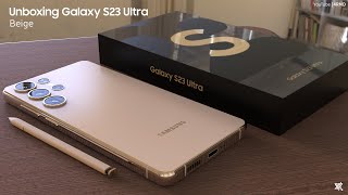 Samsung Galaxy S23 Ultra - Unboxing | Cream \u0026 Bora Purple | Concept