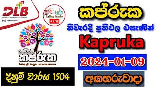 Kapruka 1504 2024.01.09 Today Lottery Result අද කප්රුක ලොතරැයි ප්‍රතිඵල dlb