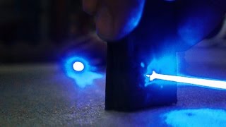 Win this 2,000 mw Blue Laser - Burning \u0026 Popping Demonstration