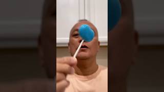 👂ASMR JELLY BELLY LOLLIPOP CANDY BERRY BLUE FLAVOR AND EATING SOU...#shorts #funny