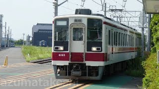 【南栗橋休車中 東武 6050系 6165F 構内訓練線を走行！】東武6050系 6165F 南栗橋構内の訓練車として活躍確認。異常時 推進運転の訓練か？