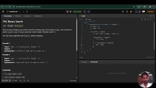 LeetCode 704 - Binary Search | Optimal C++ Solution | Easy DSA Interview Question
