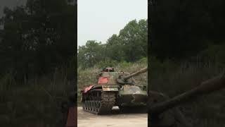 Penetrating the tank reactive Armour. AT-1K Raybolt. South Korea Army