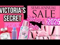 Victoria’s Secret Semi Annual Sale WINTER 2025 VICTORIAS SECRET PINK Semi Annual Sale DATES 2025