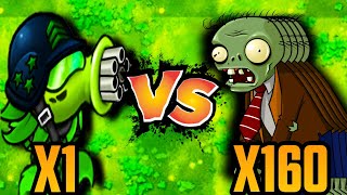 100X ZOMBIE VS X1 ULTIMATE PLANTS | PVZ FUSION