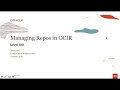 Oracle Registry Service (OCIR) Level 100 - Part 2 - Managing Repos