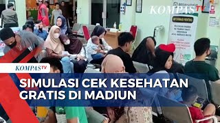 Warga Madiun Antusias Ikuti Simulasi Cek Kesehatan Gratis di Puskesmas