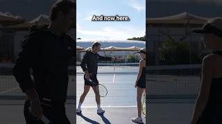 Shoulder right, forehand tight! 🔥🎾 #tennis #tenniscoach #coachmouratoglou #tennistips #forehand