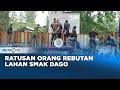 Ratusan Orang Berhadap-hadapan Rebutan Lahan SMAK Dago