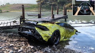 Rebuilding Lamborghini Huracan Tecnica - Forza Horizon 5 - Logitech G29 Stering Wheel Gameplay