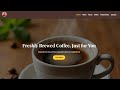 Build a Complete Coffee Shop Website with HTML & CSS | Step-by-Step Tutorial