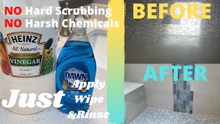 How To Clean Shower Doors - Vinegar Shower Cleaner for Hard Water and Soap Scum