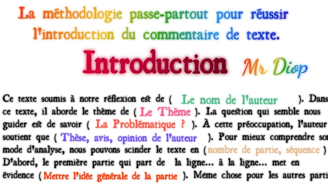 Exemple Introduction Explication De Texte Philo Chtoby Pomnili