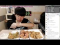 중3bj파투의 신메뉴 신호등치킨 딸기.메론.바나나 먹방 eating show