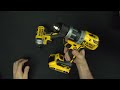 unboxing dewalt xr brushless impact driver and hammer drill combo kit