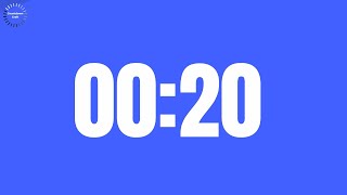 20 Seconds Countdown Timer (in Blue Background)