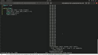 Intro to Python chapter 1.3, Building a clock