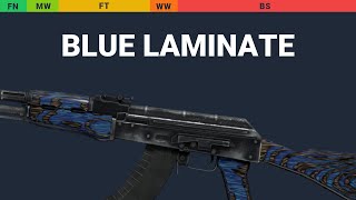 AK-47 Blue Laminate - Skin Float And Wear Preview