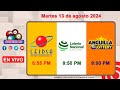 Lotería Nacional LEIDSA y Anguilla Lottery en Vivo 📺│Martes 13 de agosto 2024  / 8:55 P.M