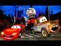 Lightning McQueen and MATER VS THOMAS MONSTER Pixar cars  in  BeamNG.drive