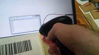 Imitating a Bar Code with a Modulated LED