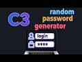 Simple Random Password Generator in C3