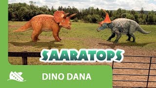 Dino Dana |  Episode Promo | Who would win? Triceratops, Diabloceratops, or Kosm