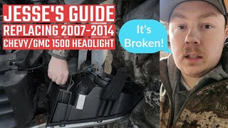 Rebuilding My Sierra After the Wreck! 2007.5-2014 Headlight Removal/Install!