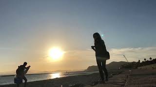 [timelapse] 日没☀️ @阿万海岸海水浴場 8/26 2018 Sunset at the beach☀️