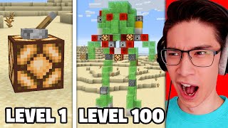 Testing Minecraft Redstone From Level 1 to Level 100