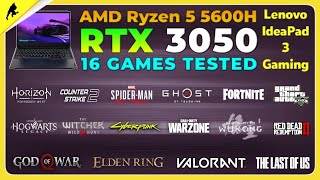 Lenovo IdeaPad 3 RTX 3050 Test in 16 Games (Ryzen 5 5600H, RTX 3050)