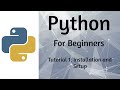 Python Tutorial 1 - Setup and Installation of Python and Pycharm [Windows 10] 2019