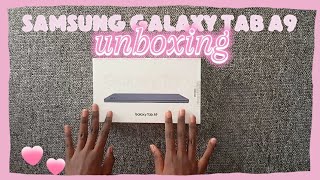 Samsung Galaxy Tab A9 Unboxing ✨️ ⛅️ | FabuRach