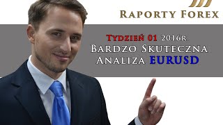 Tydzień 01 2016 roku. Raporty Forex. Bardzo Skuteczna Analiza Tygodniowa EURUSD 04.01.2016