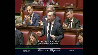 Riccardo Ricciardi -  M5S Camera - Intervento in Aula - 12/12/2023
