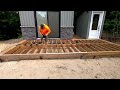 how to build composite deck off grid cabin 18