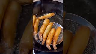 パリップリッ！【エビ春巻き】shrimp spring rolls#shorts #ぽっけめし