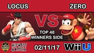 2GGC: Midwest Mayhem - UBCEA | Locus (Ryu) Vs. TSM | ZeRo (Diddy Kong) Top 48