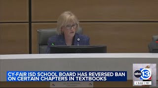 CFISD board reverses controversial textbook policy that banned certain chapters of science textbooks