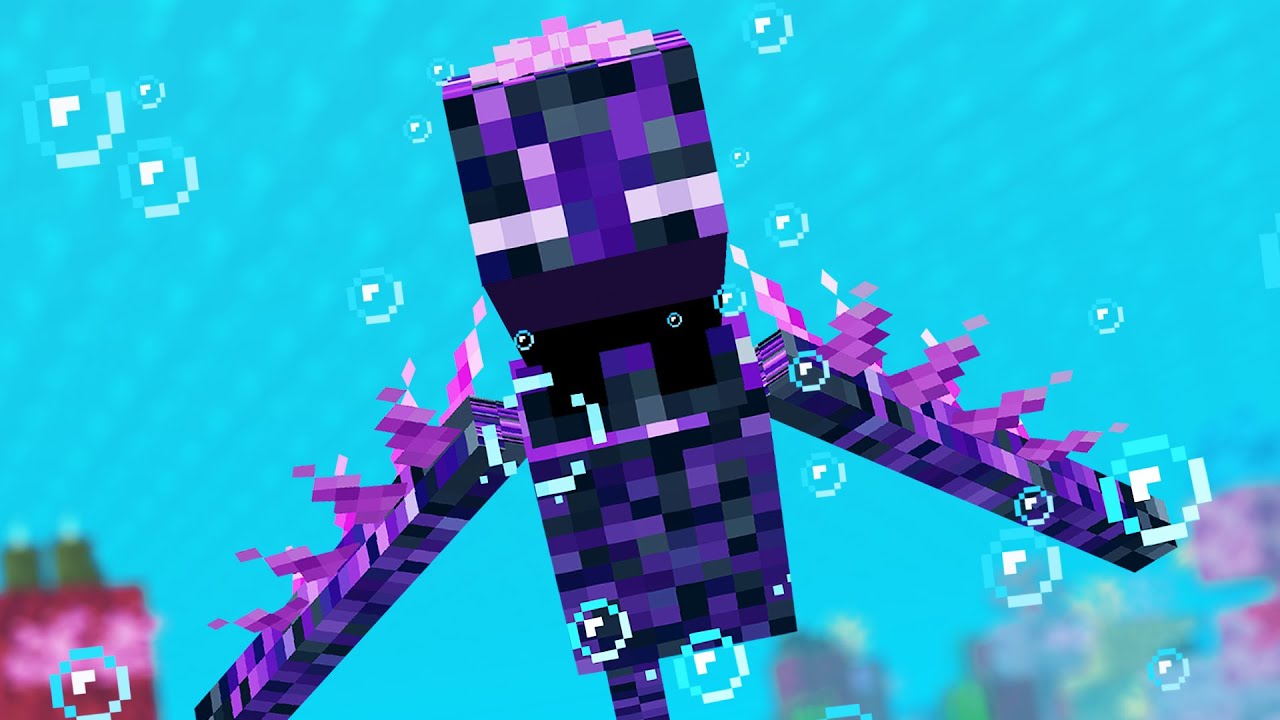 Minecraft Mobs If They Lived Underwater - YouTube