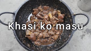 khasi ko masu (Mutton Curry)