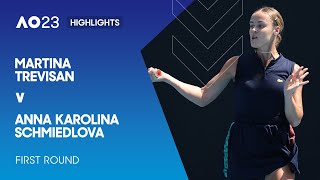 Martina Trevisan v Anna Karolina Schmiedlova Highlights | Australian Open 2023 First Round