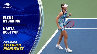Elena Rybakina vs. Marta Kostyuk Extended Highlights | 2023 US Open Round 1