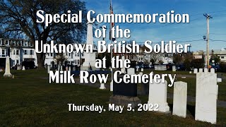 Commemoration of Unknown British Soldier 5-5-22