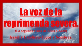 🔸-La voz de la reprimenda severa.-✧ (Reflexiones Cristianas) 🙏.