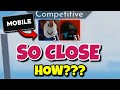 a MOBILE player did THIS to me... HOW??? (Roblox Arsenal)