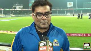 Karachi Kings' owner Mr Salman Iqbal is pretty optimistic for his team's advancement to the final